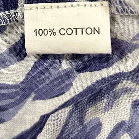 Dolma Blue & White Print Kimono, Sz M/L, Excellent Condition! - Picture 6 of 8